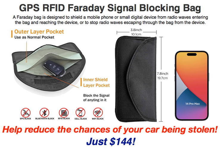 Protect your car and privacy with a Faraday bag